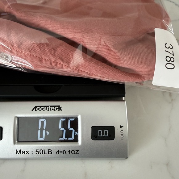 Sustainable Boxy Tencel Top S Pink Cuff Sleeve Button Back Tie Front Minimalist - Picture 12 of 12